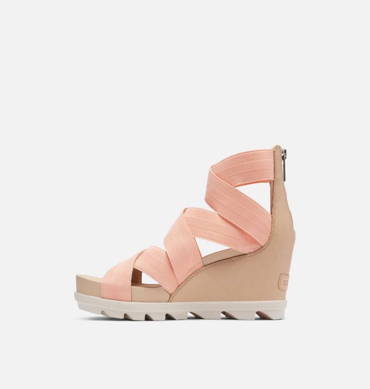 Sorel Dam Sandaler Beige/Brun - Joanie™ Ii Strap Wedge - ATQ-605394